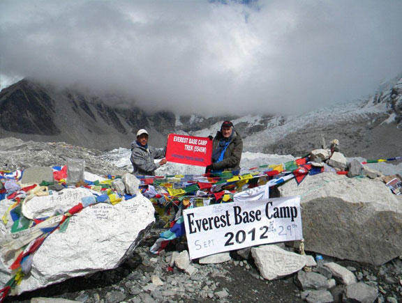 At Everest Base Camp Trek