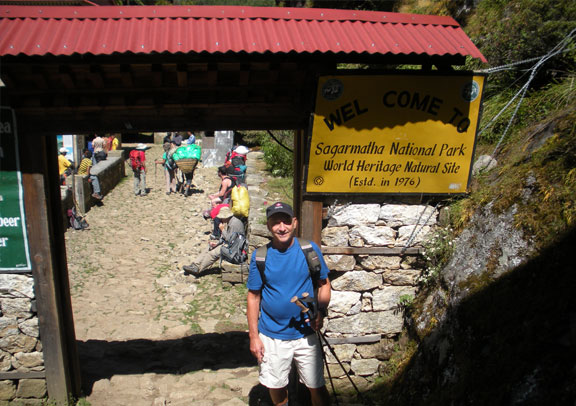 Steve Graff @ Sagarmatha National Park Steve Graff at Sagarmatha National Park