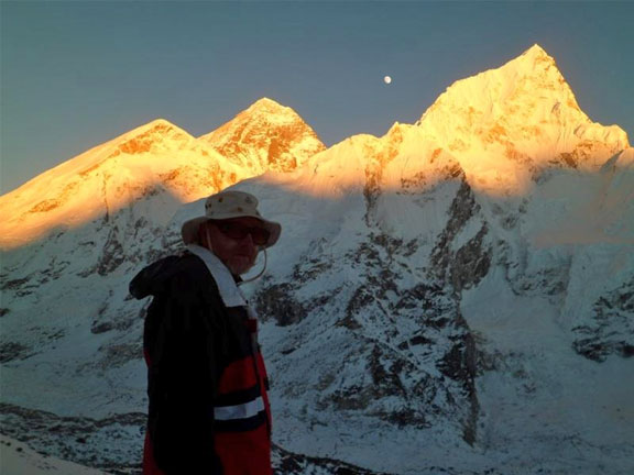 View of Mount Everest and Nuptse from Kalapatthar