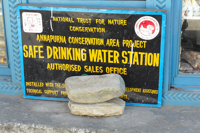 Water filling stations in the Himalaya: Annapurna Conservation Area Project