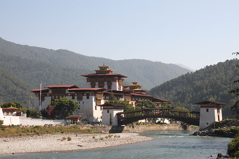 Punakha Dzong, the ancient capital of Bhutan; One of the interesting facts about Bhutan