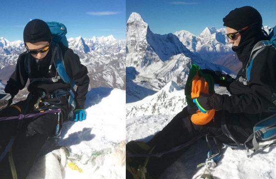 Young Brit breaks record for swift summit to Island Peak top of Island Peak