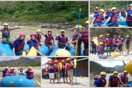 Rafting session with HGT rafting in trisuli