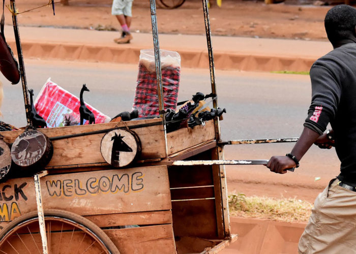 Locals in the city area of Tanzania