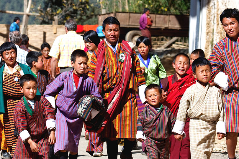 Bhutanese Natives seen after Bhutan reopens for foreigners