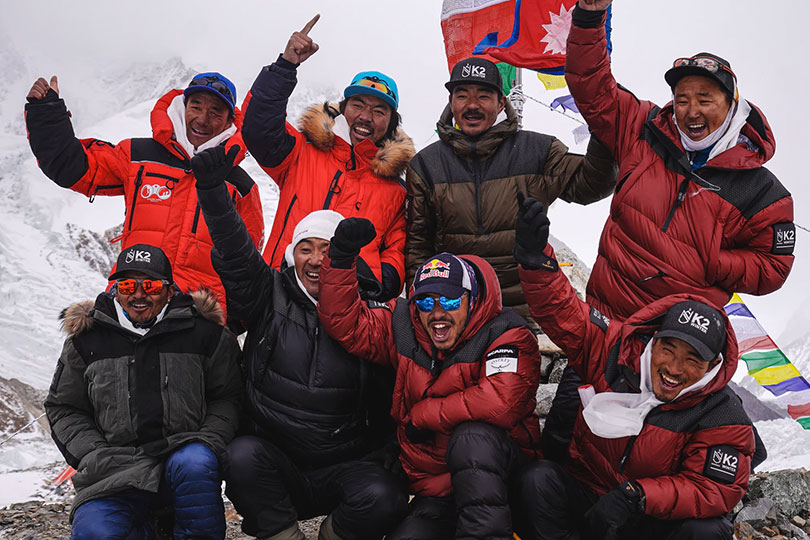 Nepali Mountaineering Team Summits K2 for first time in Winter Ascent