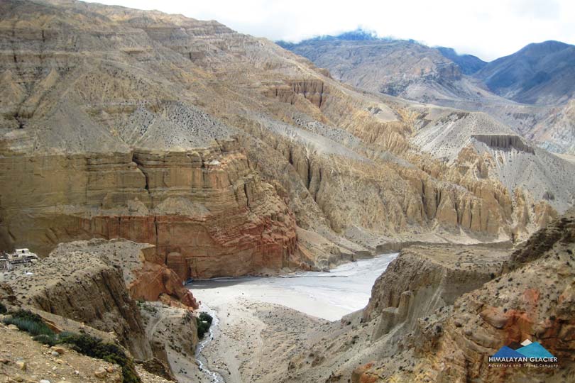 Landscape view seen during upper mustang trail