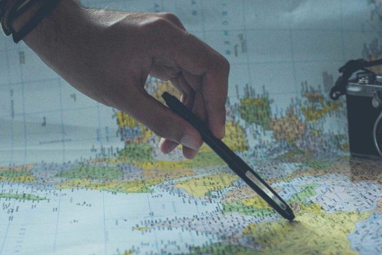 What countries can I travel to if I am vaccinated for COVID-19? Pointing at the map for country you can travel to after being vaccinated