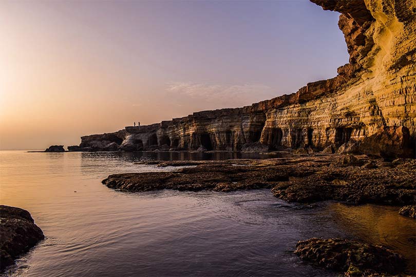 Costal region of Paphos, Cyprus; a country you can travel to if you are vaccinated