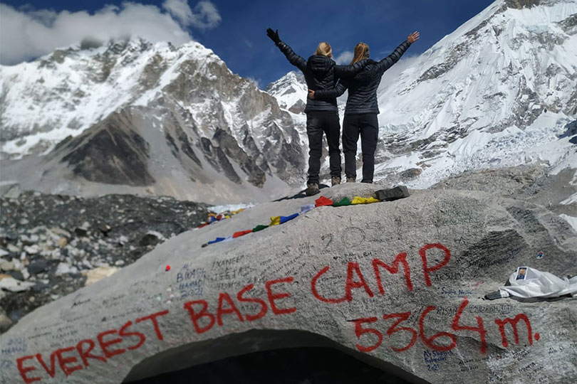 Everest Base Camp, Nepal; countries you can travel to after being vaccinated