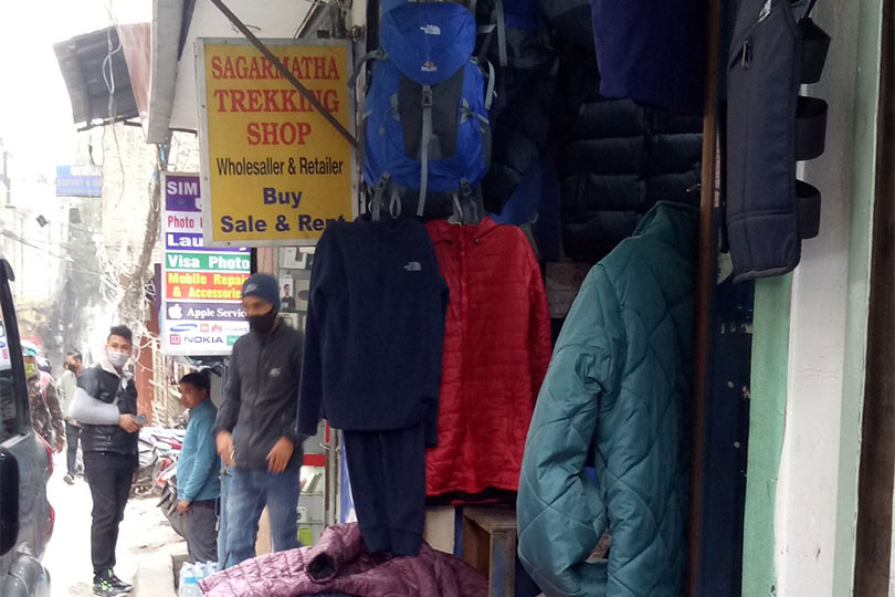 Place to rent trekking gear in Thamel
