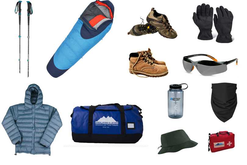 Trekking gears and other necessities for trekking in Nepal