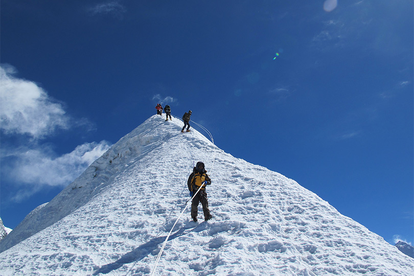 Climbing Island Peak
