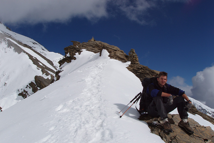 Path to the summit of Pisang Peak