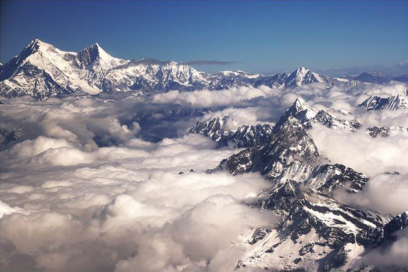 Ariel view of Sishapangma