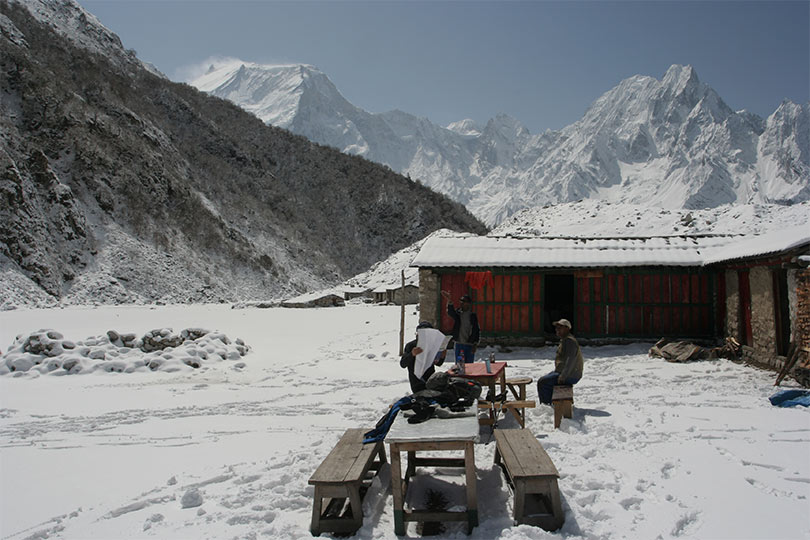 Traveling to Manaslu Base Camp during Winter