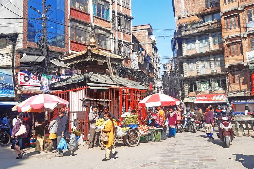 Ason Bazar in Kathmandu