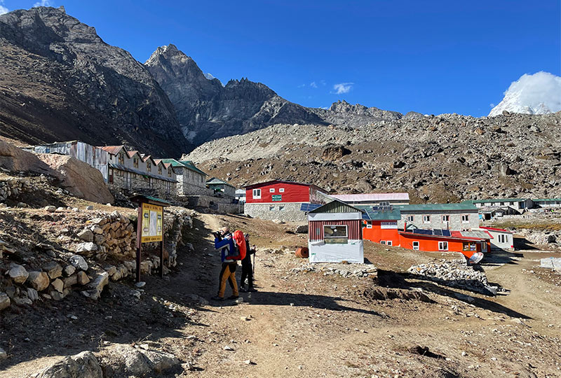 Tea Houses available at Lobuche