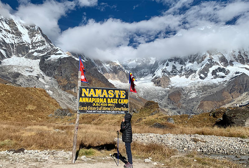 Cloudy Annapurna Base Camp