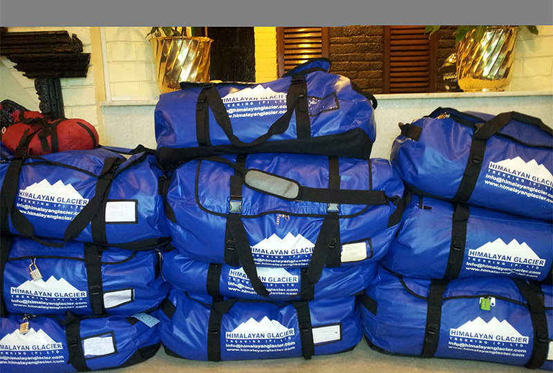 Duffle Bag provided by Himalayan Glacier for the Yatra, part of Kailash Mansarovar Yatra Packing list