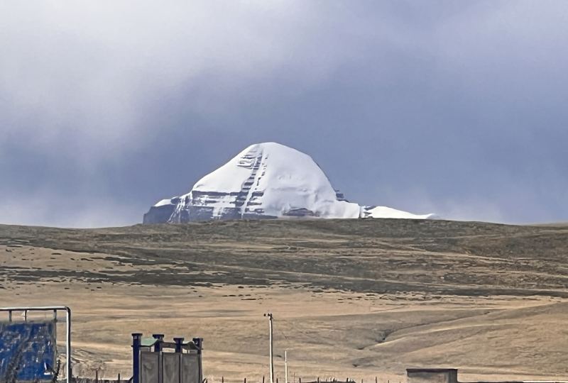 Mount Kailash seen from during the Kailash Yatra and Manasorvar Trek