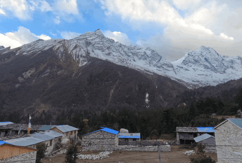 A local village in the Manaslu Circuit Trek Route