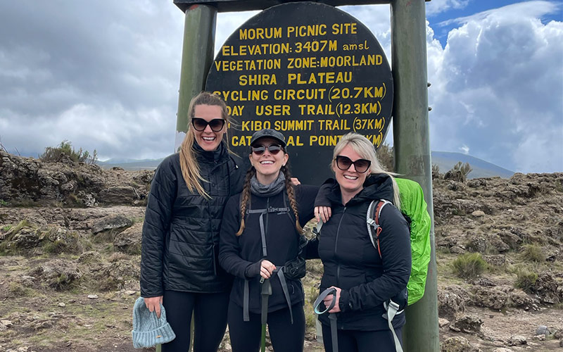 Himalayan Glacier Guests taking picture during Kilimanjaro Climb