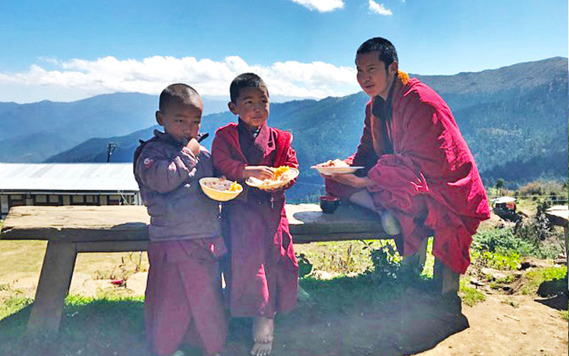 young Bhutanese Monk