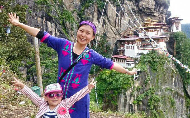 Hiking with Children to Tiger's Nest Monastery