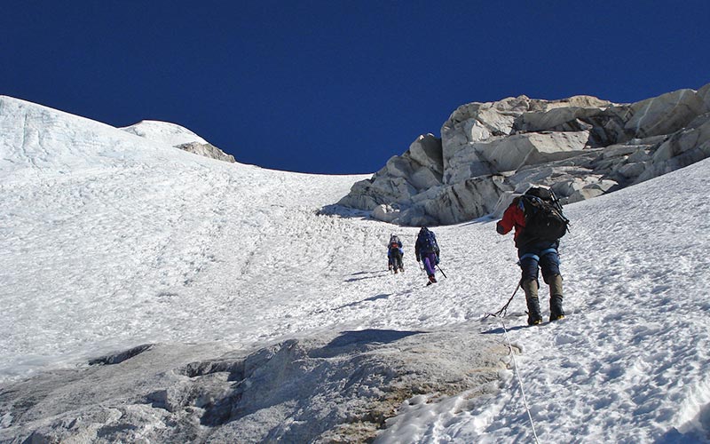 Climbing Kyajo Ri