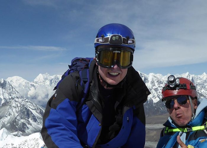 Photo taken at the summit of Island Peak