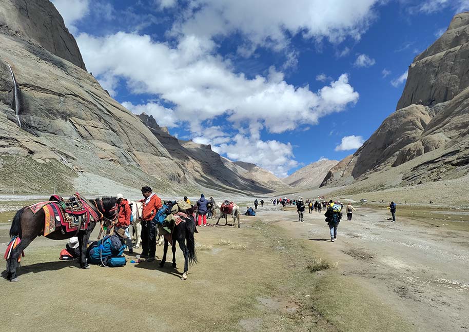 Resting moment during kailash yatra